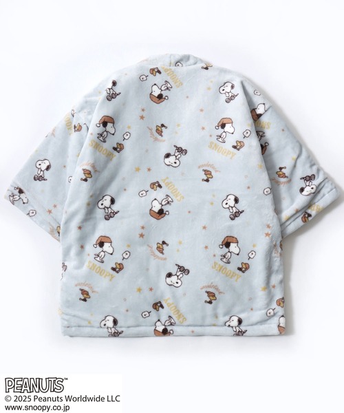 PEANUTS（ピーナッツ）の「PEANUTS SNOOPY（ピーナッツ スヌーピー）キャラクターふわもこボアフリース半纏/ちゃんちゃんこ（ガウン/バスローブ・レディース・ベージュ/ピンク/クリーム/サックスブルー・M/L）」の13枚目の写真