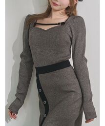 EATME | ベルテッドリブTOP(Tシャツ/カットソー)