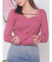 EATME | ベルテッドリブTOP(Tシャツ/カットソー)