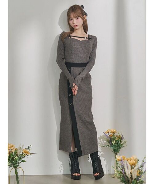 EATME（イートミー）の「ベルテッドリブTOP（Tシャツ/カットソー・レディース・ピンク/グレー/ブラック・FREE）」の14枚目の写真