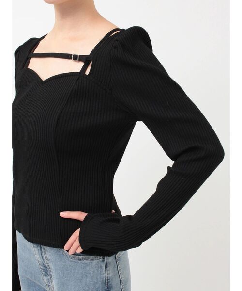 EATME（イートミー）の「ベルテッドリブTOP（Tシャツ/カットソー・レディース・ピンク/グレー/ブラック・FREE）」の22枚目の写真