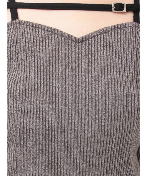 EATME（イートミー）の「ベルテッドリブTOP（Tシャツ/カットソー・レディース・ピンク/グレー/ブラック・FREE）」の18枚目の写真