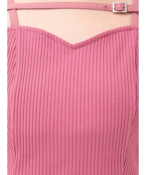 EATME（イートミー）の「ベルテッドリブTOP（Tシャツ/カットソー・レディース・ピンク/グレー/ブラック・FREE）」の17枚目の写真