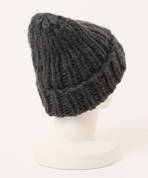 AZUL by moussy（アズールバイマウジー）の「ボリュームヤーンニットワッチ（ニットキャップ/ビーニー・レディース・アイボリー/グレー・FREE）」の19枚目の写真