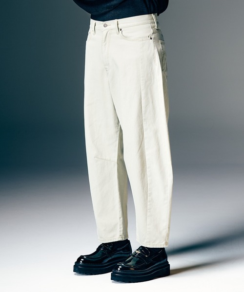 glamb（グラム）の「Color Barrel Denim / カラーバレルデニム（デニムパンツ・メンズ・グリーン系その他/グリーン/ブラック/アイボリー・S/M/L）」の11枚目の写真