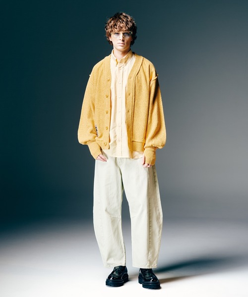 glamb（グラム）の「Color Barrel Denim / カラーバレルデニム（デニムパンツ・メンズ・グリーン系その他/グリーン/ブラック/アイボリー・S/M/L）」の21枚目の写真