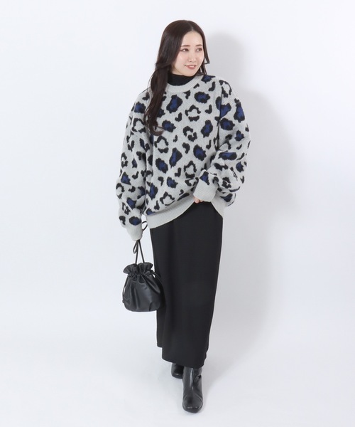 ★cybilさま専用★BULUGiRL ブルーガール ★レオパード ニット】 RODEO CROWNS WIDE BOWL | オルテガジャカードニット (ニット ) |SHEL