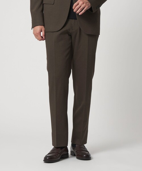 セール】メランジ ミルド ジャージーノープリーツスラックス