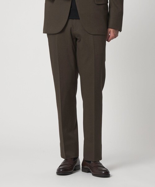 セール】メランジ ミルド ジャージーノープリーツスラックス