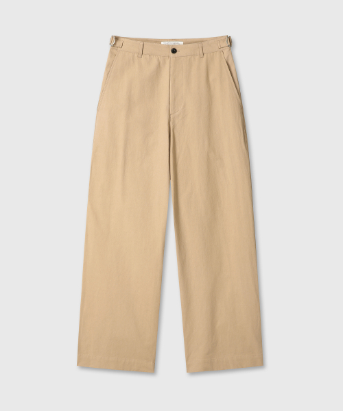 DIVEIN（ダイブイン）の「UNIFORM COTTON CHINO PANTS (BEIGE)（その他パンツ・メンズ・その他・0/1/2）」の3枚目の写真