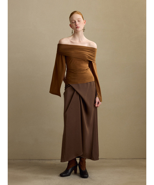 SINCETHEN(シンスゼン)の「ブラウンクロスラップスカート(スカート・レディース・その他・SMALL/MEDIUM)」の9枚目の写真