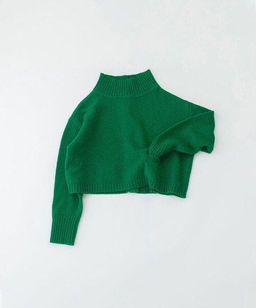 nop de nod(ノップドゥノッド)の「シェットランドウールショート2wayセーター(カーディガン/ボレロ・レディース・アイボリー/ネイビー/レッド/グリーン・M)」の7枚目の写真