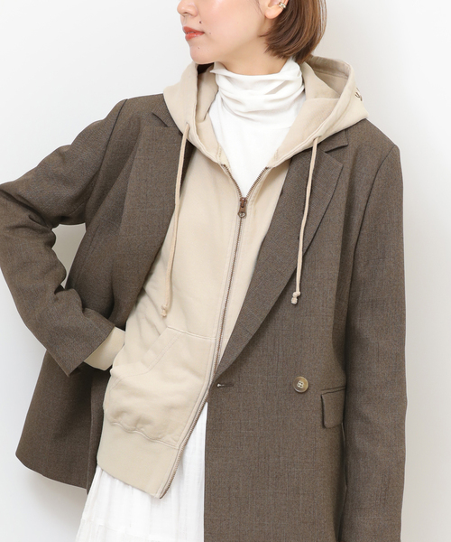 JOURNAL STANDARD relume（ジャーナルスタンダード　レリューム）の「《WEB＋一部店舗限定》別注【HOLIDAYS COMFORT】フ―ディースウェット（パーカー・レディース・ネイビー/カーキ/アイボリー・FREE）」の9枚目の写真