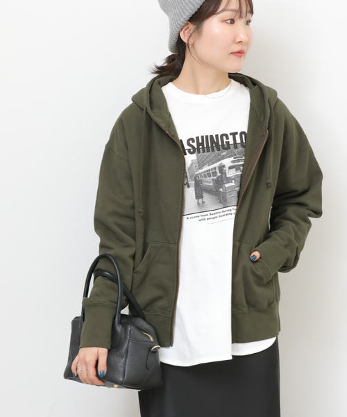 JOURNAL STANDARD relume（ジャーナルスタンダード　レリューム）の「《WEB＋一部店舗限定》別注【HOLIDAYS COMFORT】フ―ディースウェット（パーカー・レディース・ネイビー/カーキ/アイボリー・FREE）」の17枚目の写真