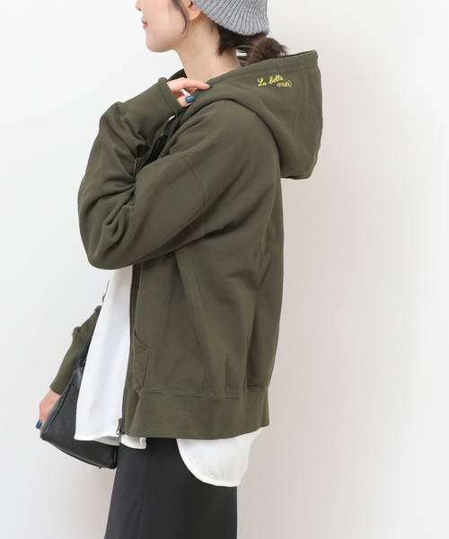 JOURNAL STANDARD relume（ジャーナルスタンダード　レリューム）の「《WEB＋一部店舗限定》別注【HOLIDAYS COMFORT】フ―ディースウェット（パーカー・レディース・ネイビー/カーキ/アイボリー・FREE）」の19枚目の写真