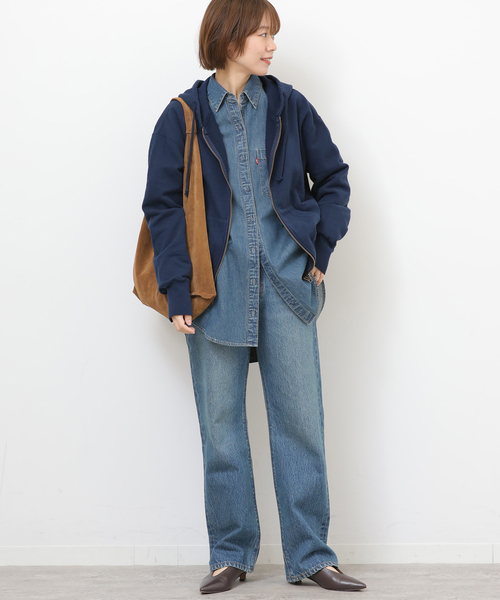 JOURNAL STANDARD relume（ジャーナルスタンダード　レリューム）の「《WEB＋一部店舗限定》別注【HOLIDAYS COMFORT】フ―ディースウェット（パーカー・レディース・ネイビー/カーキ/アイボリー・FREE）」の21枚目の写真