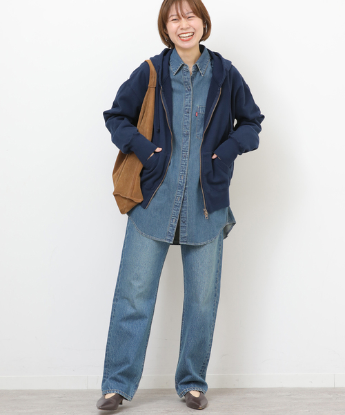 JOURNAL STANDARD relume（ジャーナルスタンダード　レリューム）の「《WEB＋一部店舗限定》別注【HOLIDAYS COMFORT】フ―ディースウェット（パーカー・レディース・ネイビー/カーキ/アイボリー・FREE）」の22枚目の写真