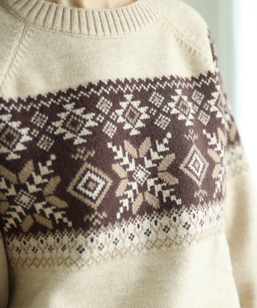 S'more(スモア)の「S'more nordic sweater (AW)(ニット/セーター・レディース・ブラウン/ベージュ・SMALL/MEDIUM/LARGE/X-LARGE)」の19枚目の写真