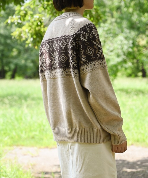 S'more(スモア)の「S'more nordic sweater (AW)(ニット/セーター・レディース・ブラウン/ベージュ・SMALL/MEDIUM/LARGE/X-LARGE)」の13枚目の写真