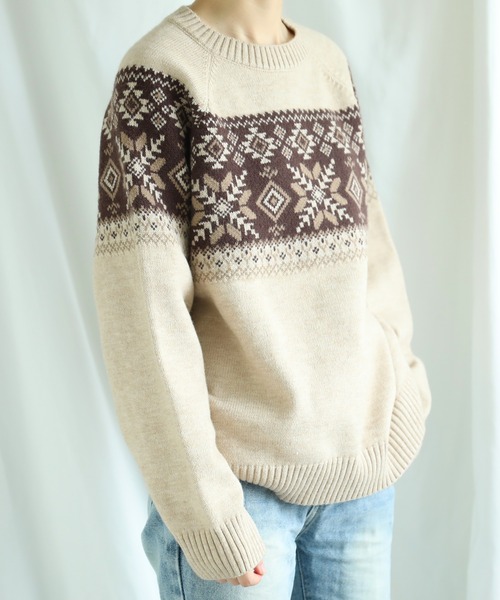 S'more(スモア)の「S'more nordic sweater (AW)(ニット/セーター・レディース・ブラウン/ベージュ・SMALL/MEDIUM/LARGE/X-LARGE)」の18枚目の写真