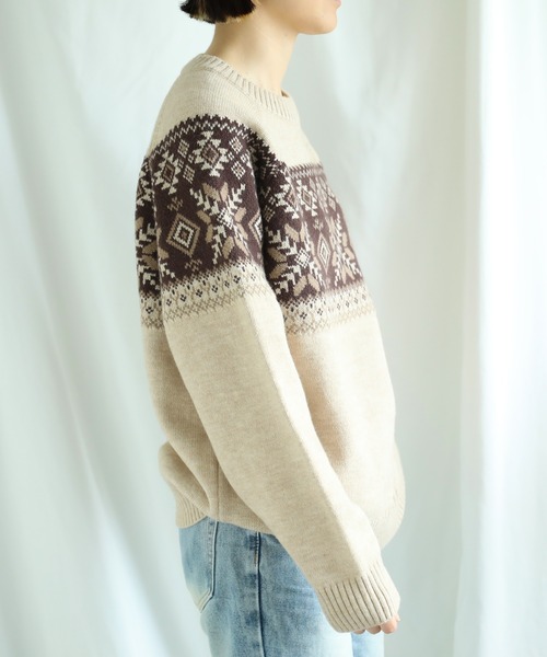 S'more(スモア)の「S'more nordic sweater (AW)(ニット/セーター・レディース・ブラウン/ベージュ・SMALL/MEDIUM/LARGE/X-LARGE)」の16枚目の写真