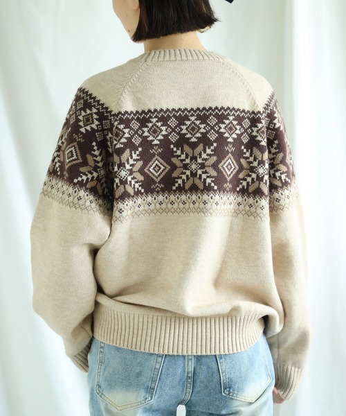 S'more(スモア)の「S'more nordic sweater (AW)(ニット/セーター・レディース・ブラウン/ベージュ・SMALL/MEDIUM/LARGE/X-LARGE)」の17枚目の写真