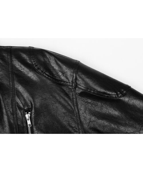BASEMOMENT(ベースモーメント)の「レザー バイカージャケット ブラック(ライダースジャケット・レディース・その他・LARGE/MEDIUM)」の10枚目の写真