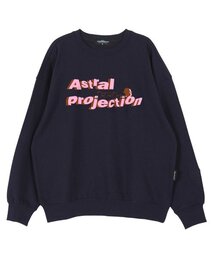 ディテクティブオーバーサイズドロップショルダースウェット_ネイビー