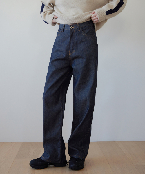 LEVAR(レバー)の「Non-fade Standard Denim - Indigo Black(デニムパンツ・レディース・その他・MEDIUM)」の3枚目の写真