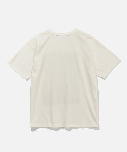 VASTIC（バスティック）の「コットンバンドグラフィックTシャツ_アイボリー（Tシャツ/カットソー・メンズ・その他・MEDIUM/X-LARGE/LARGE）」の2枚目の写真