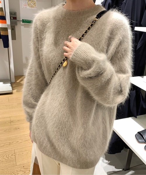 美品☆ジャーナルスタンダードレサージュ ふわふわ モヘア クルーネックニット journal standard L'essage（ジャーナルスタンダードレサージュ）の