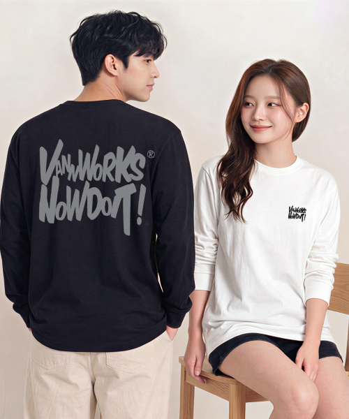 VANNWORKS（バンワークス）の「NOW DOIT ロングスリーブ (VLS0082) ホワイト（Tシャツ/カットソー・レディース・その他・X-LARGE/XX-LARGE/SMALL/MEDIUM/LARGE）」の5枚目の写真