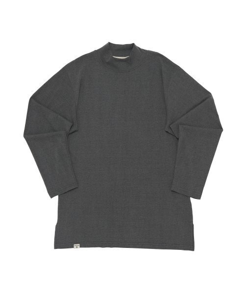 A NOTHING(アナッシング)の「HALF TURTLE-NECK INNER LAYERED TEE (Charcoal)(Tシャツ/カットソー・レディース・その他・SMALL)」の1枚目の写真