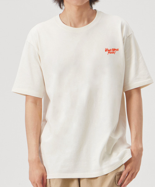 BY.L（バイエル）の「グラフィティロゴ半袖Tシャツクリームレッド（Tシャツ/カットソー・メンズ・その他・MEDIUM/LARGE/X-LARGE）」の3枚目の写真