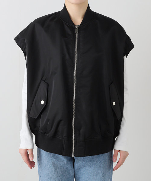 Spick & Span（スピックアンドスパン）の「《WEB限定》upper hights/アッパーハイツ THE U-2 VEST（その他アウター・レディース・ライトグレー/ホワイト系その他/ブラック/カーキ・1）」の5枚目の写真