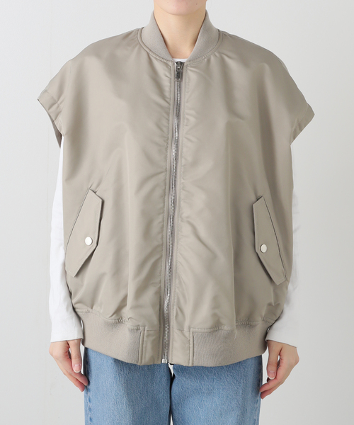 Spick & Span（スピックアンドスパン）の「《WEB限定》upper hights/アッパーハイツ THE U-2 VEST（その他アウター・レディース・ライトグレー/ホワイト系その他/ブラック/カーキ・1）」の17枚目の写真