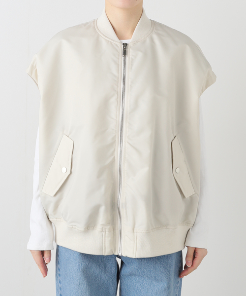 Spick & Span（スピックアンドスパン）の「《WEB限定》upper hights/アッパーハイツ THE U-2 VEST（その他アウター・レディース・ライトグレー/ホワイト系その他/ブラック/カーキ・1）」の19枚目の写真