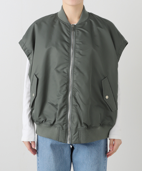 Spick & Span（スピックアンドスパン）の「《WEB限定》upper hights/アッパーハイツ THE U-2 VEST（その他アウター・レディース・ライトグレー/ホワイト系その他/ブラック/カーキ・1）」の21枚目の写真