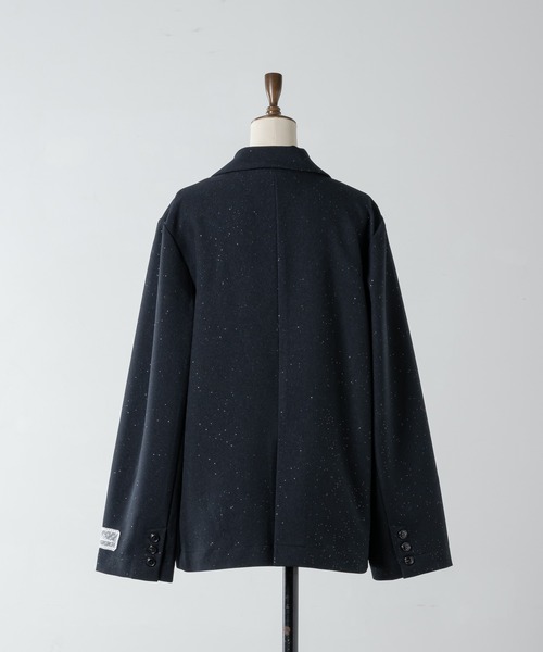 Lallana ラメココテーラードジャケット　ダークネイビー Lame coco tailored jacket/ラメココテーラードジャケット（テーラード