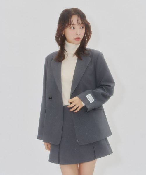 Yukka【未使用級】クリスチャンラクロワ ラメ テーラードジャケット Lallana（ララーナ）の「Lame coco tailored jacket/ラメココ