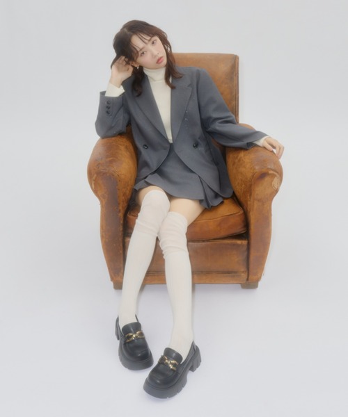 Lallana（ララーナ）の「Lame coco tailored jacket/ラメココ