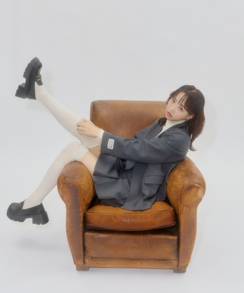 Lallana（ララーナ）の「Lame coco tailored jacket/ラメココ