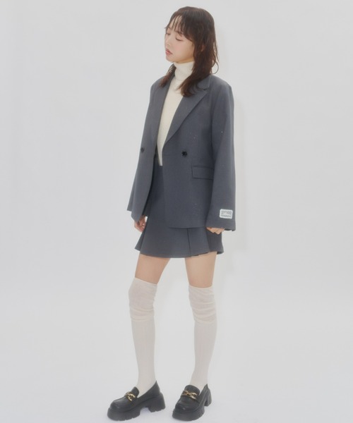 Lallana（ララーナ）の「Lame coco tailored jacket/ラメココ
