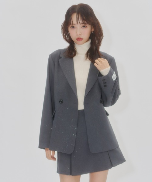 Lallana ララーナ ラメココテーラードジャケット Lallana（ララーナ）の「Lame coco tailored jacket/ラメココ