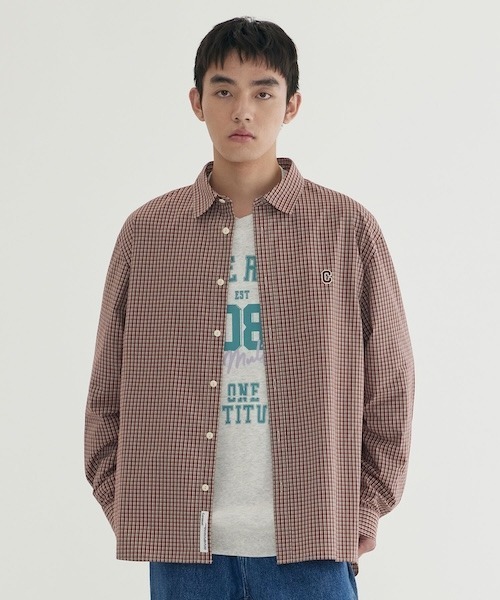 COVERNAT(カバーナット)の「MICRO CHECK SHIRT(シャツ/ブラウス・メンズ・レッド系その他・X-LARGE/LARGE/MEDIUM/SMALL)」の1枚目の写真