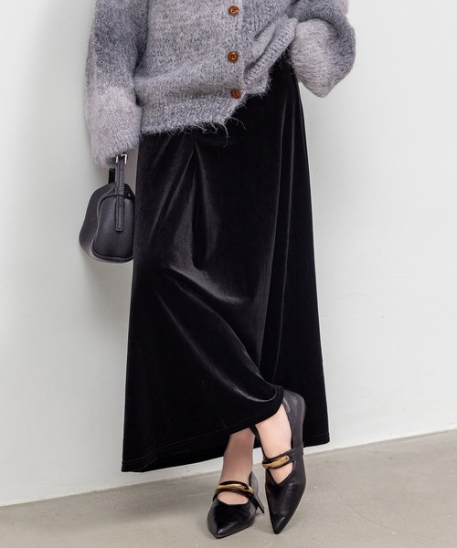 prince ベロアジャケット&ベロアスカート adidasのトラックジャケットには ベロアスカート合わせでget