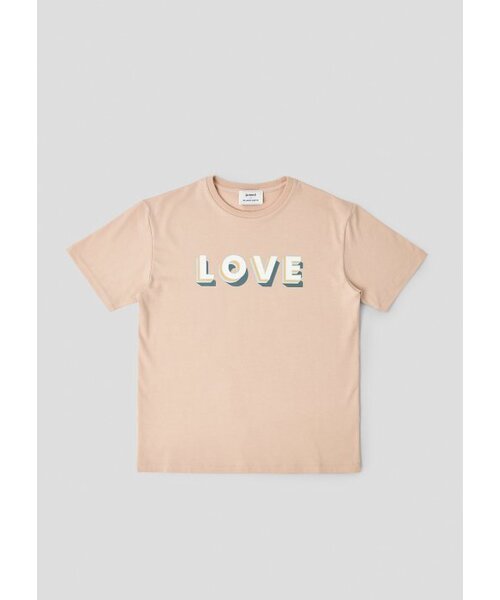 JUNECI(ジュネシ)の「ラブスーピマTシャツ - ベージュ(Tシャツ/カットソー・レディース・その他・MEDIUM/SMALL)」の2枚目の写真