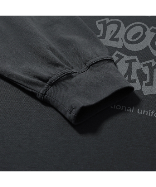 MOIF（モイフ）の「[AW25] 404 GNF(F) L/S TEE / CHARCOAL（Tシャツ/カットソー・メンズ・その他・1(S)/2(M)/3(L)）」の7枚目の写真