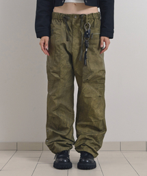 SOEOTI（ソーティ）の「Snap Multi Cargo Pants (khaki)（スウェットパンツ）」