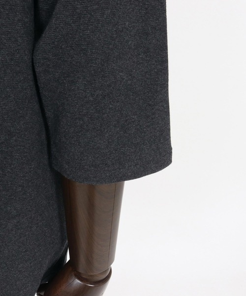 CAMBIO（カンビオ）の「mlt5517- Span Fraise Narrow Boat Neck 3-4 Sleeve Tee 7分袖Tシャツ(S60626cmb)（Tシャツ/カットソー・メンズ・ブラック/ホワイト/チャコール・S/M/L）」の22枚目の写真